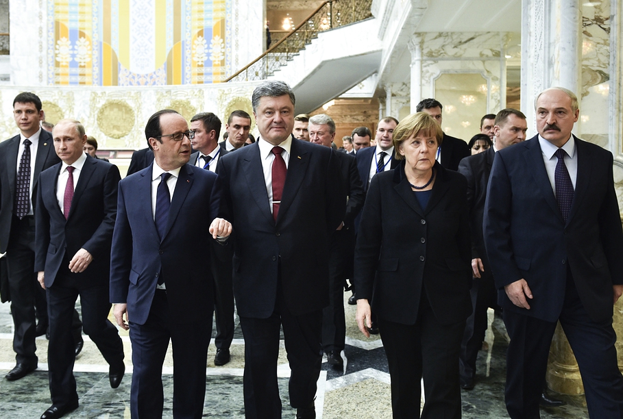 Minskas sarunas par Krievijas konflikta noregulējumu Ukrainā, 2015.gada februāris.