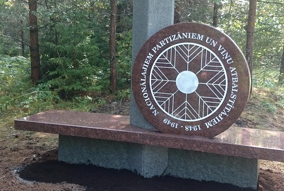 Memorial to 'national partisans' or 'forest brothers'