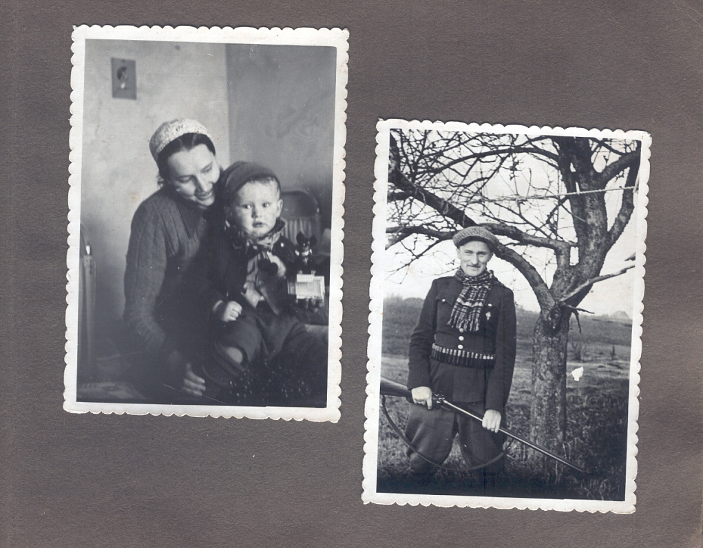 Vecmamma Alma ar tēti un vectēvs mednieks vēl Latvijā