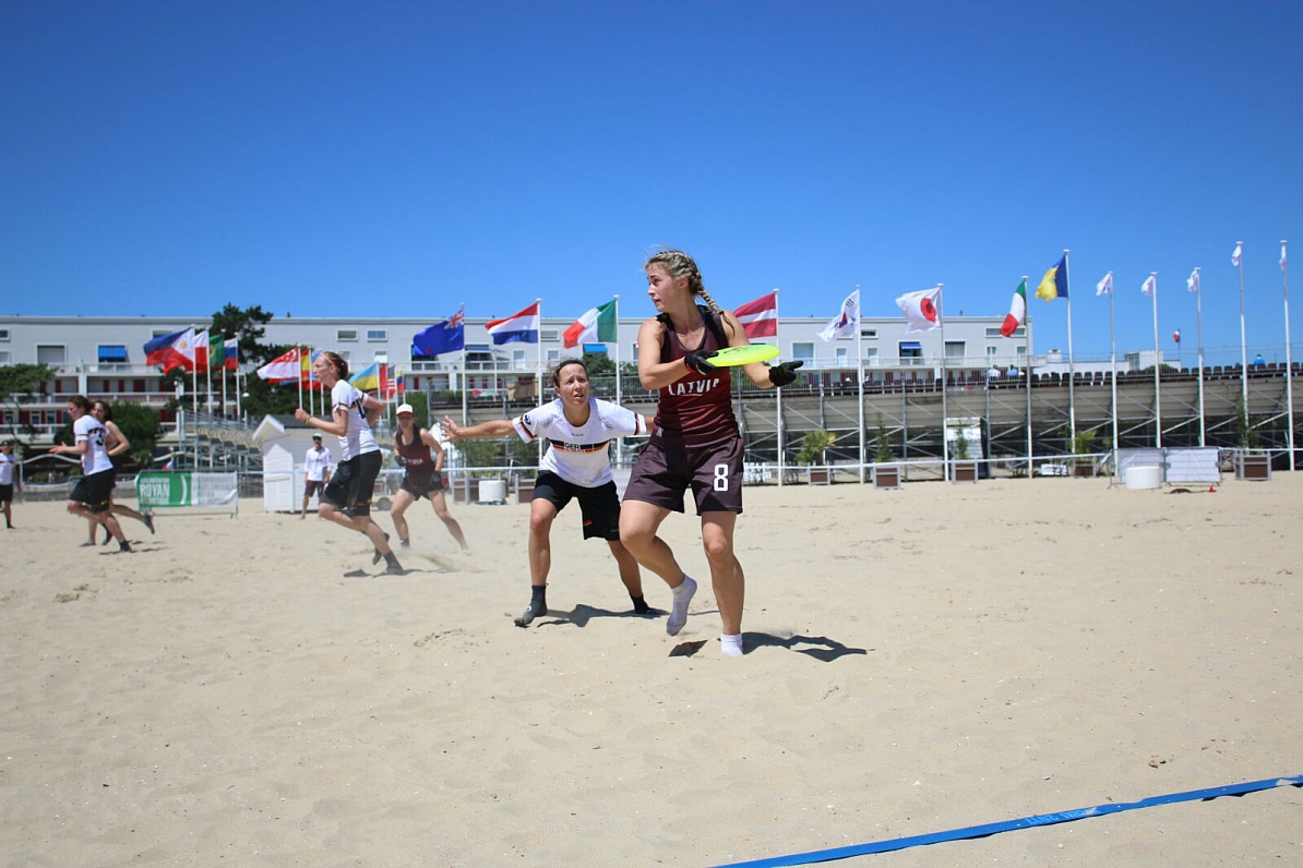 Lāsma Kublicka 2017. gada Pasaules pludmales frisbija čempionātā