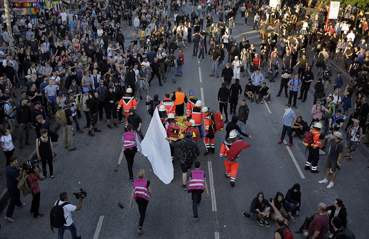 Protesti Hamburgā
