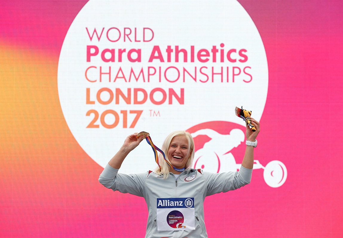 Athletics - IAAF World ParaAthletics Championships - London, Britain - July 15, 2017   Latvia's Dian...