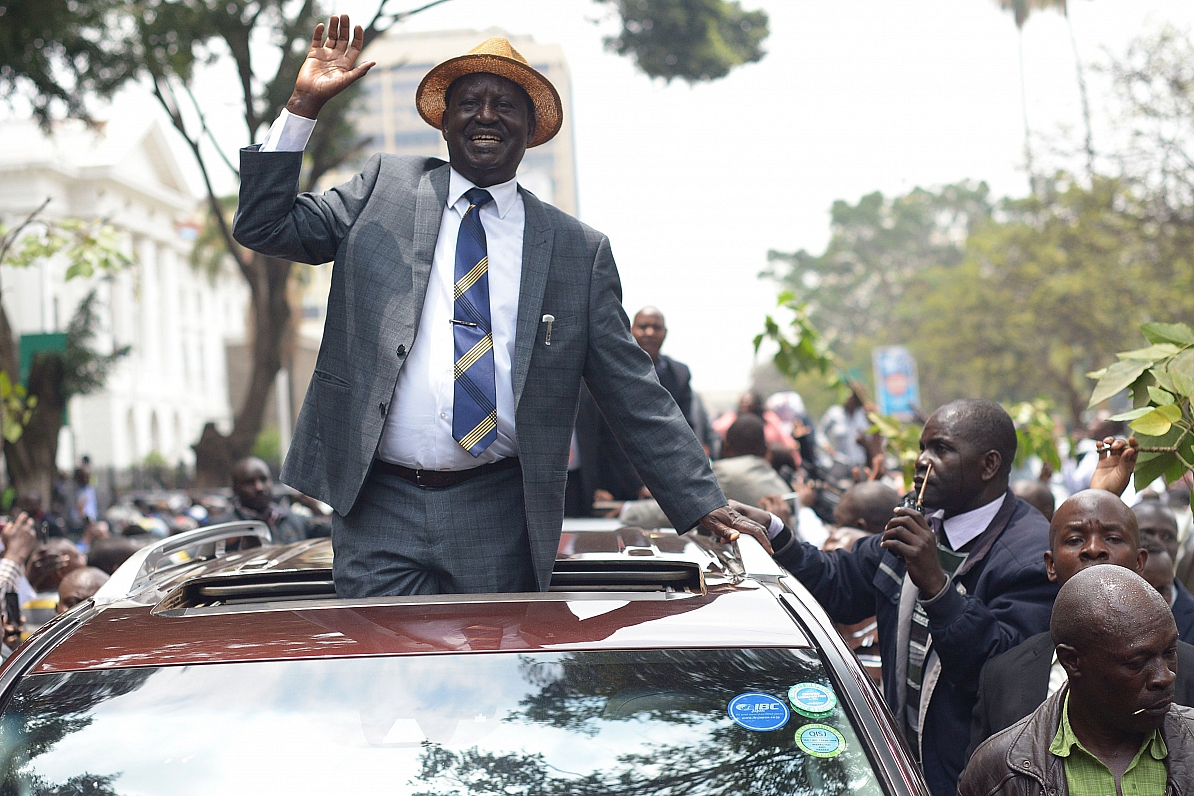 Kenijas opozīcijas vadītājs Raila Odinga