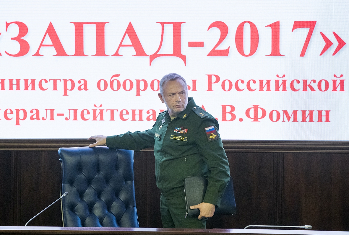 Krievijas aizsardzības ministrs Aleksandrs Fomins