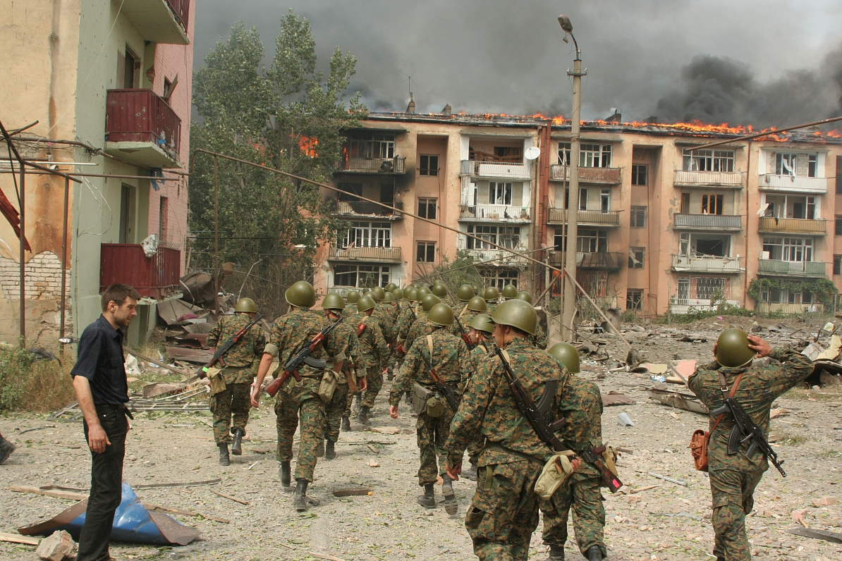 Военный конфликт в южной. Цхинвал Южная Осетия 2008. Цхинвал август 2008.