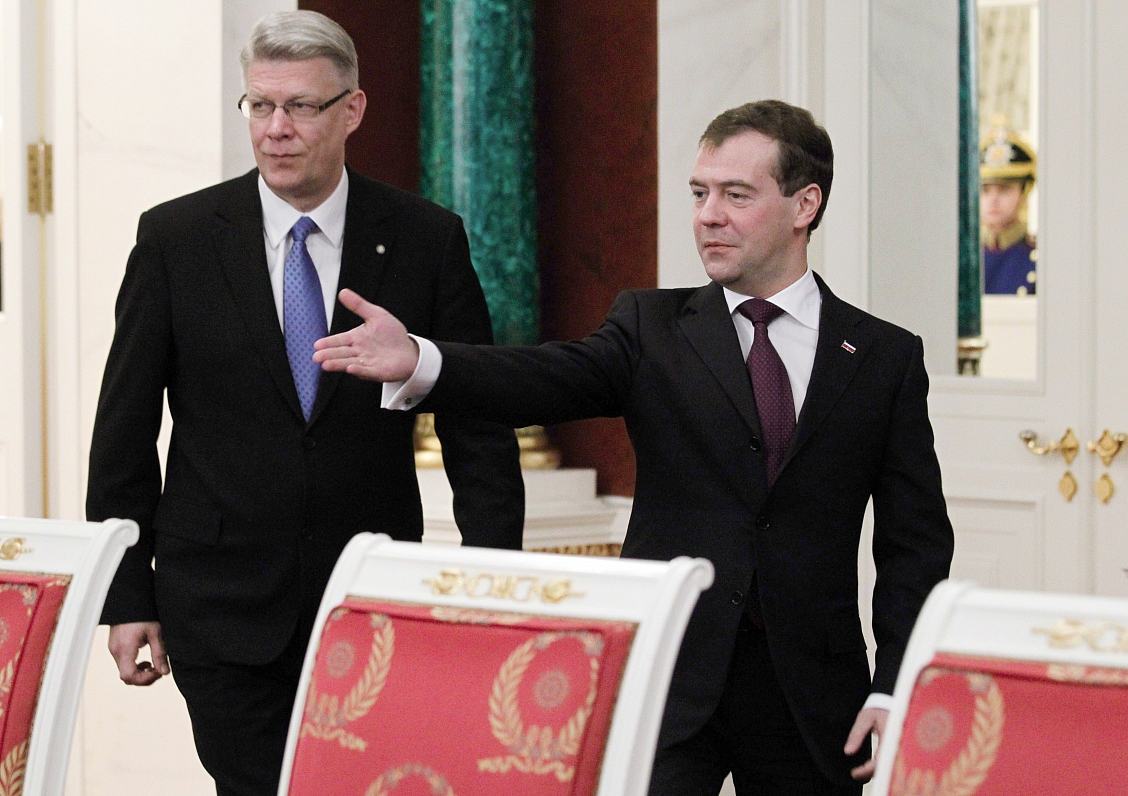 2010. gada 20. decembrī Latvijas prezidents Valdis Zatlers Maskavā tikās ar Krievijas toreizējo prez...