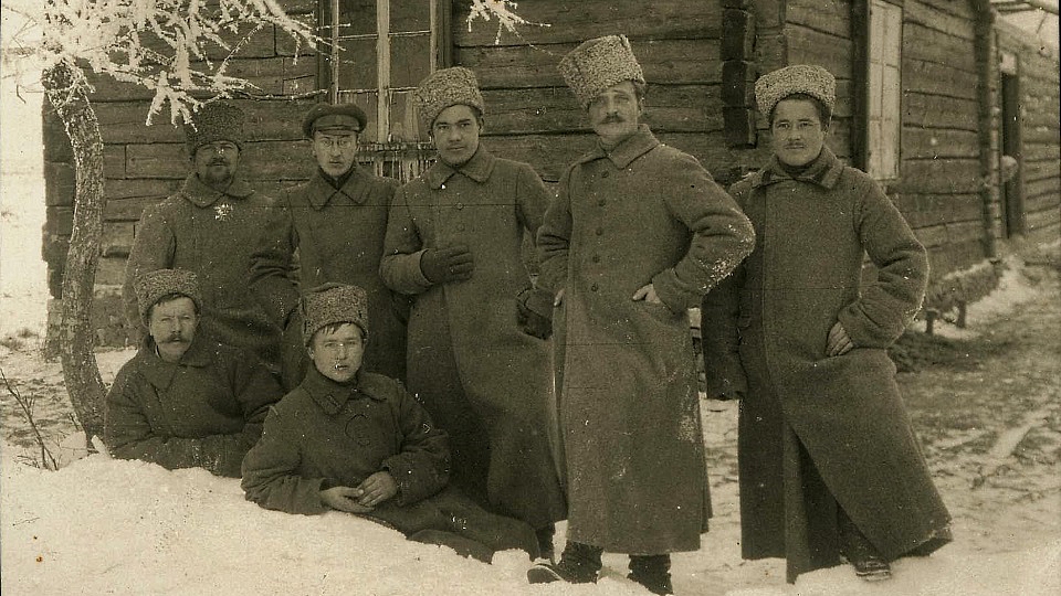 Латышские стрелки в Северной Видземе. Ноябрь 1917 года.