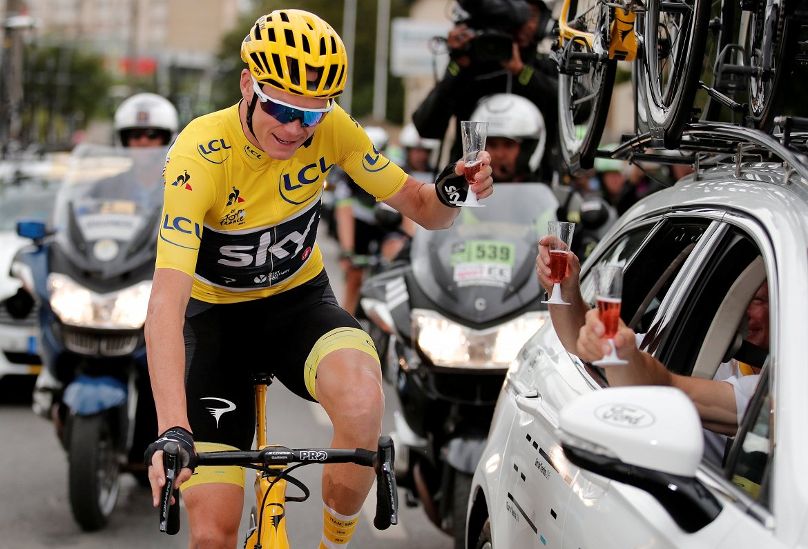 Kriss Frūms 2017.gada Tour de France pēdējā posmā