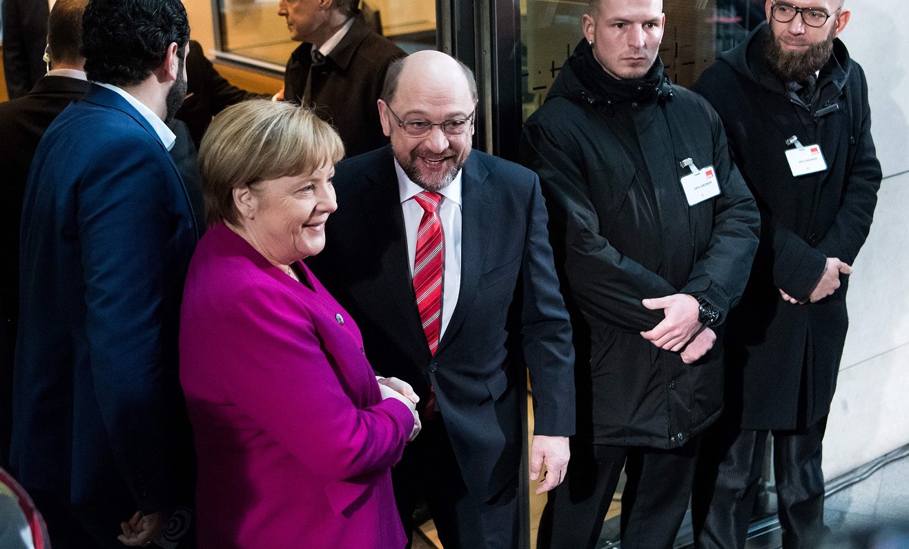 Angela Merkele un Martins Šulcs