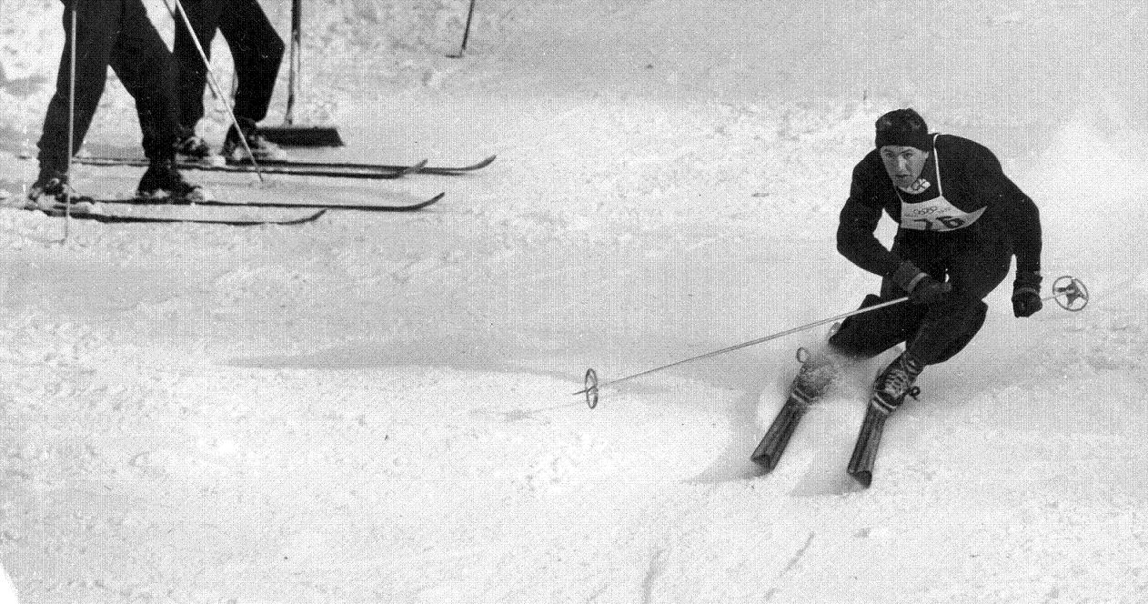 Vācietis Benijs Obermillers startē kalnu slēpošanā