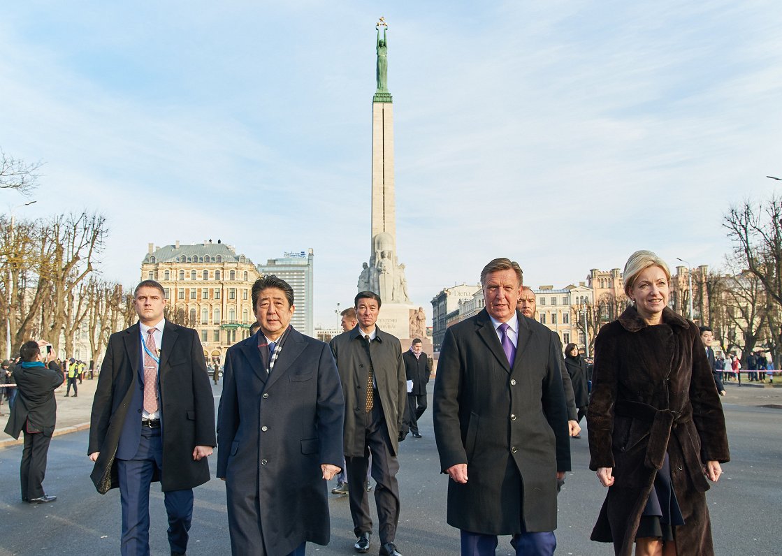 Japanese PM Shinzo Abe in Riga