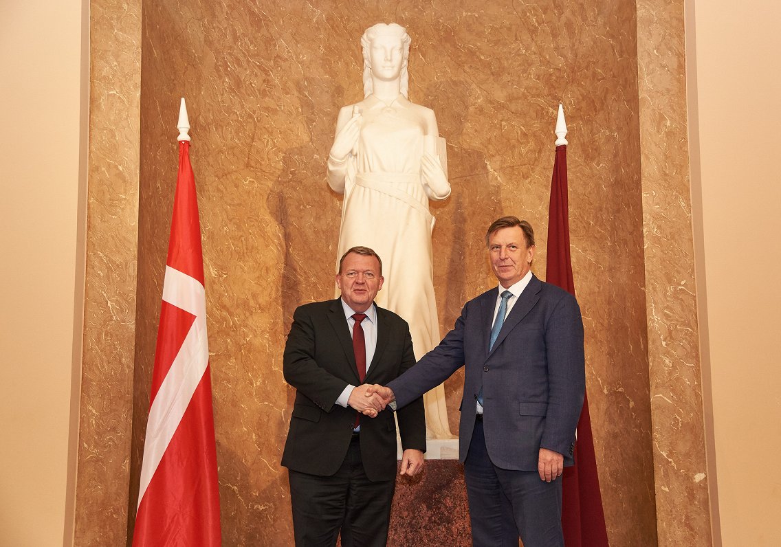 Denmark prime minister Rasmussen visits Latvia