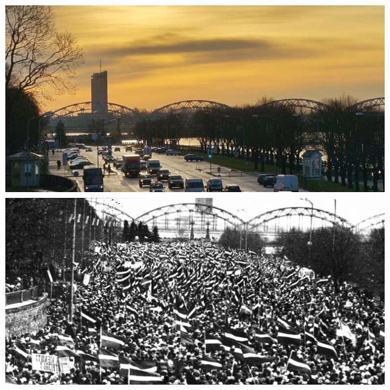 Barikāžu pirmajā dienā, 13.janvārī, Daugavmalas manifestācijā sanāca ap 700 000 cilvēku. Ceturtā daļ...