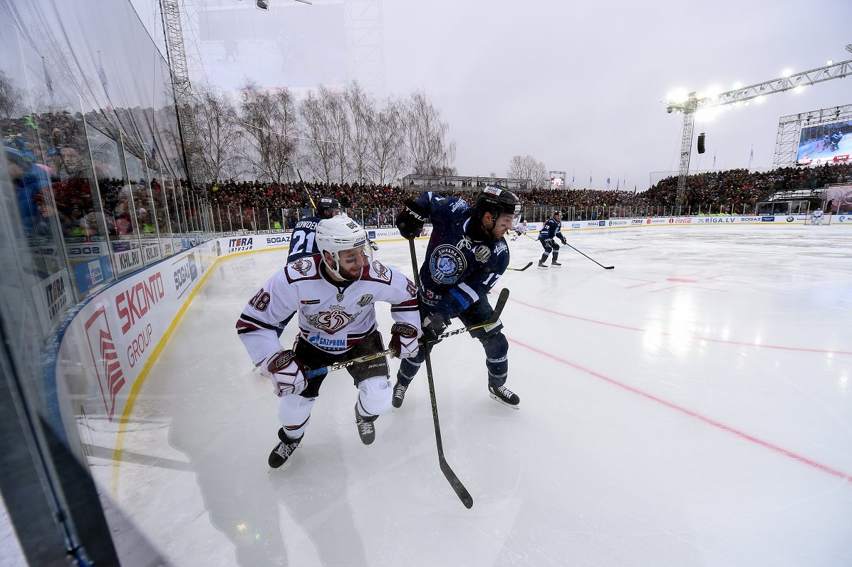 Kontinentālās hokeja līgas spēle ''Winter ice break'' starp hokeja klubiem Rīgas ''Dinamo'' un Minsk...