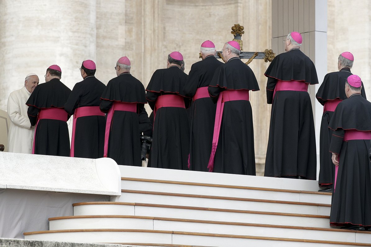Bīskapi pieņemšanā pie Romas pāvesta