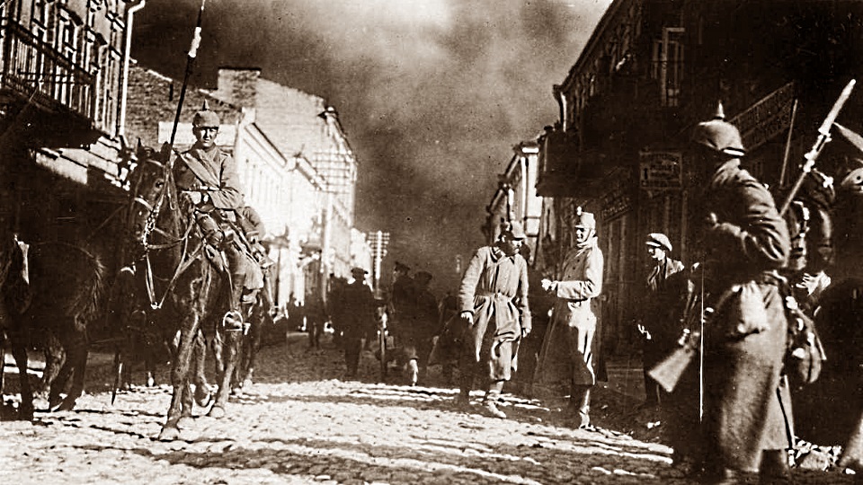 Германское наступление в Балтии.