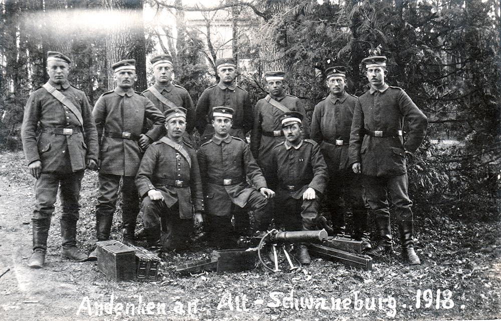 Vācijas armijas karavīri Vecgulbenē 1918. gadā.