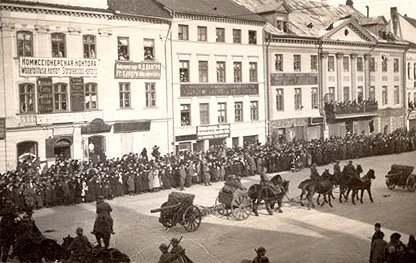 Германские военные части в Тарту, 18 марта 1918 года