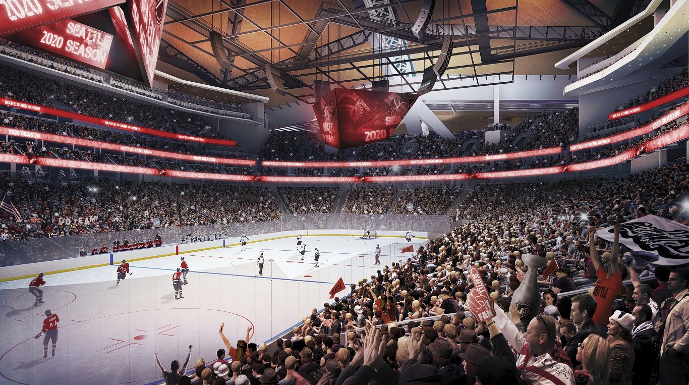 NHL Sietlas kluba arēnas vizualizācija