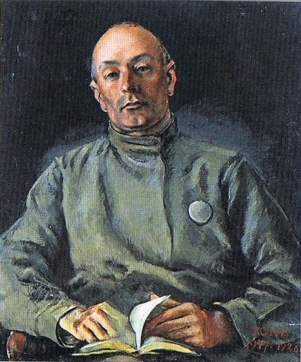 Valdemārs Tone. Jāņa Akuratera portrets. 1917-1928