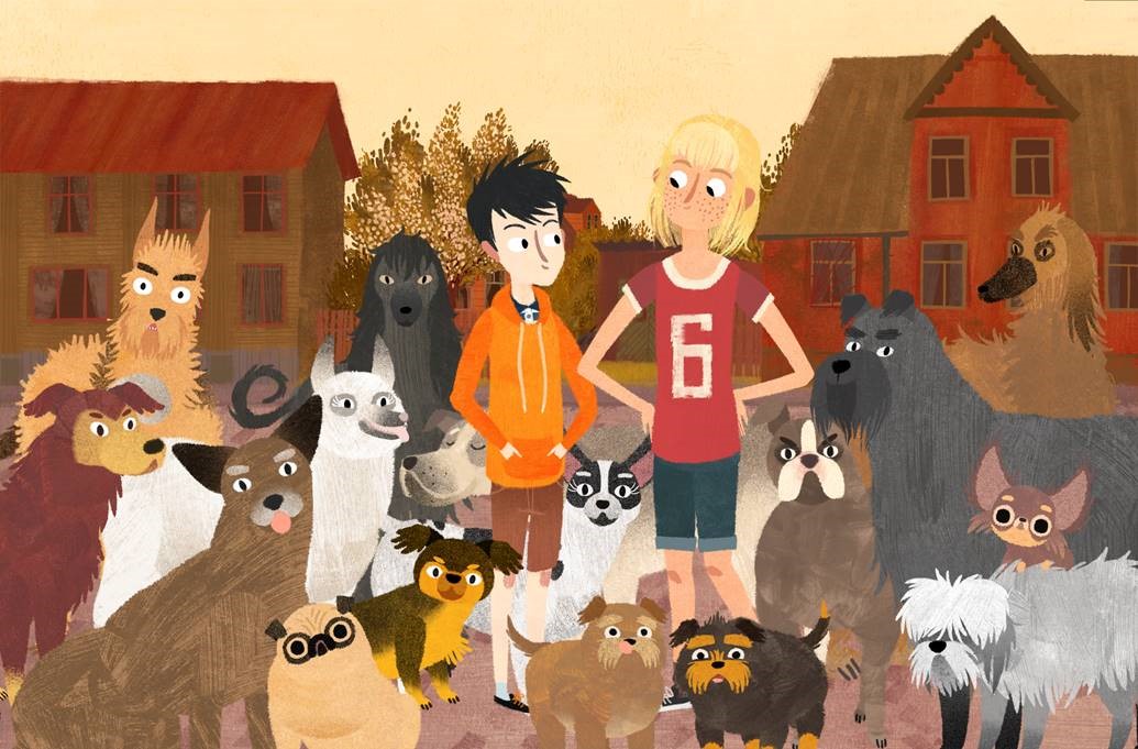 A still from Jēkabs, Mimmi and the Talking Dogs