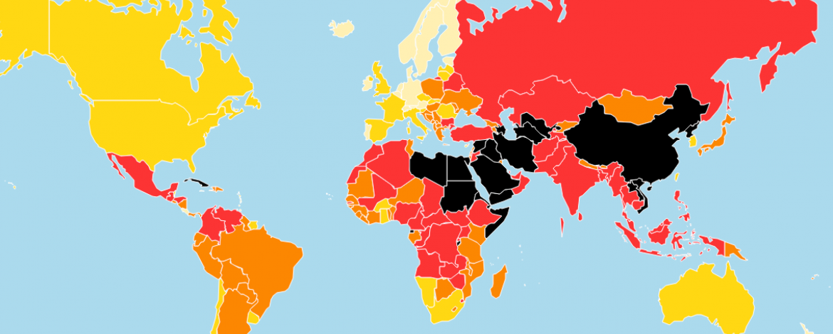 Press freedom map