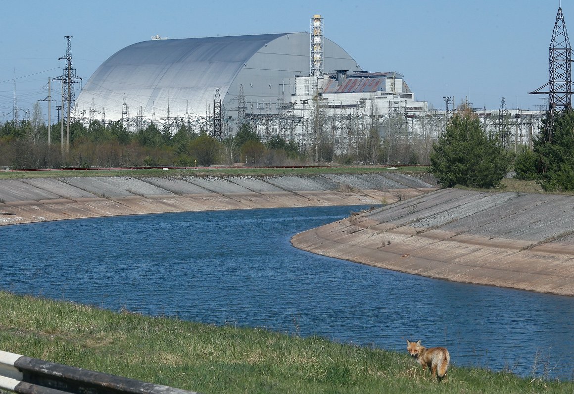 Lapsa Černobiļas AES priekšplānā