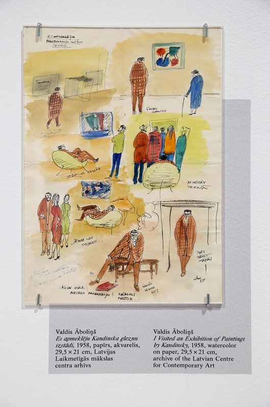 Valdis Āboliņš, “Es apmeklēju Kandinska gleznu izstādi”, 1958