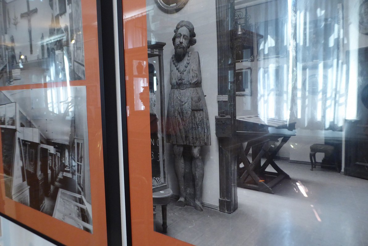 Lielais Kristaps senākā Rīgas vēstures un kuģniecības muzeja ekspozīcijas daļā - ap 1935. gadu