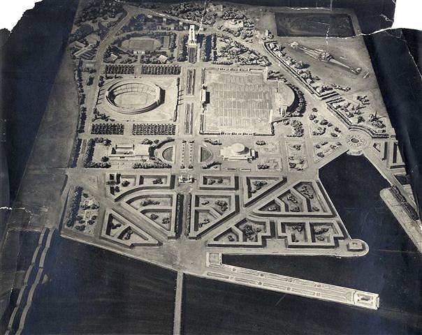 Arhitekts Fridrihs Skujiņš. Uzvaras laukuma izbūves projekts Pārdaugavā. 1939.