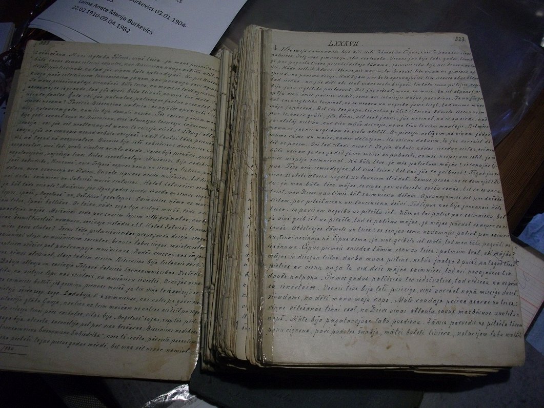 Jāņa Burkevica dienasgrāmata, kas rakstīta 1936. gadā. Atmiņas par muižkunga gaitām Berķenes muižā 1...