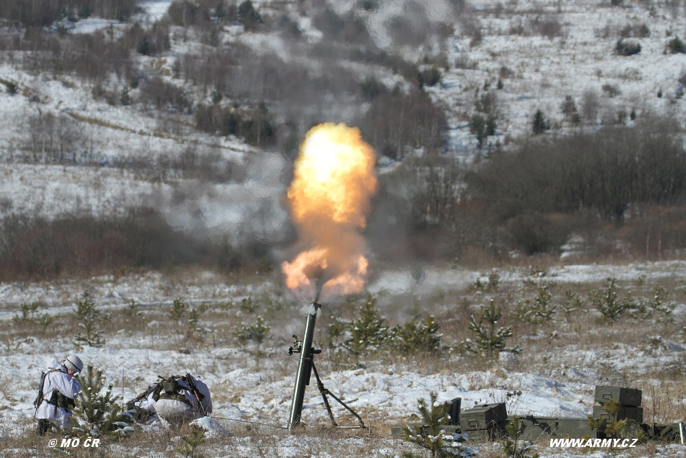 Czech mortar troops