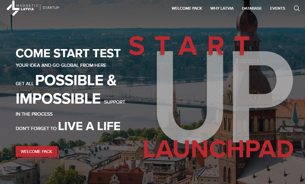 Startup Latvia website