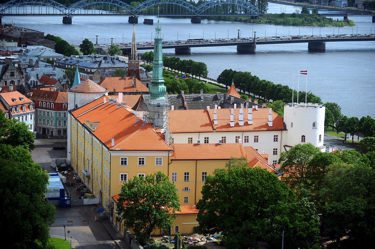 The Rīga Castle is the president's seat