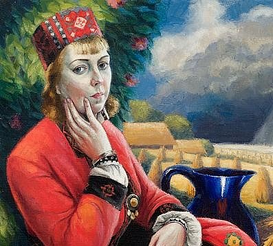 Hilda Vīka. Bārtiete. Pašportrets. 1936