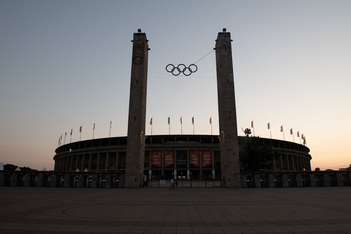Berlīnes olimpiskais stadions Eiropas čempionāta gaidās
