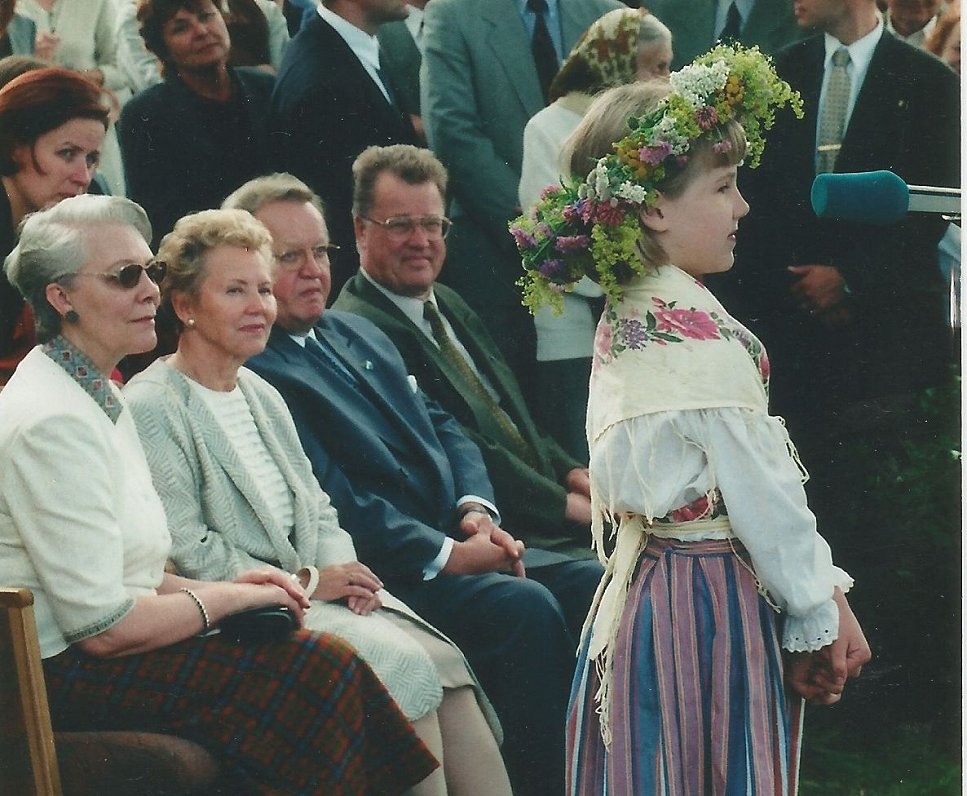 Anete Ozoliņa 1998. g. 1. augustā, Lībiešu svētki Mazirbē