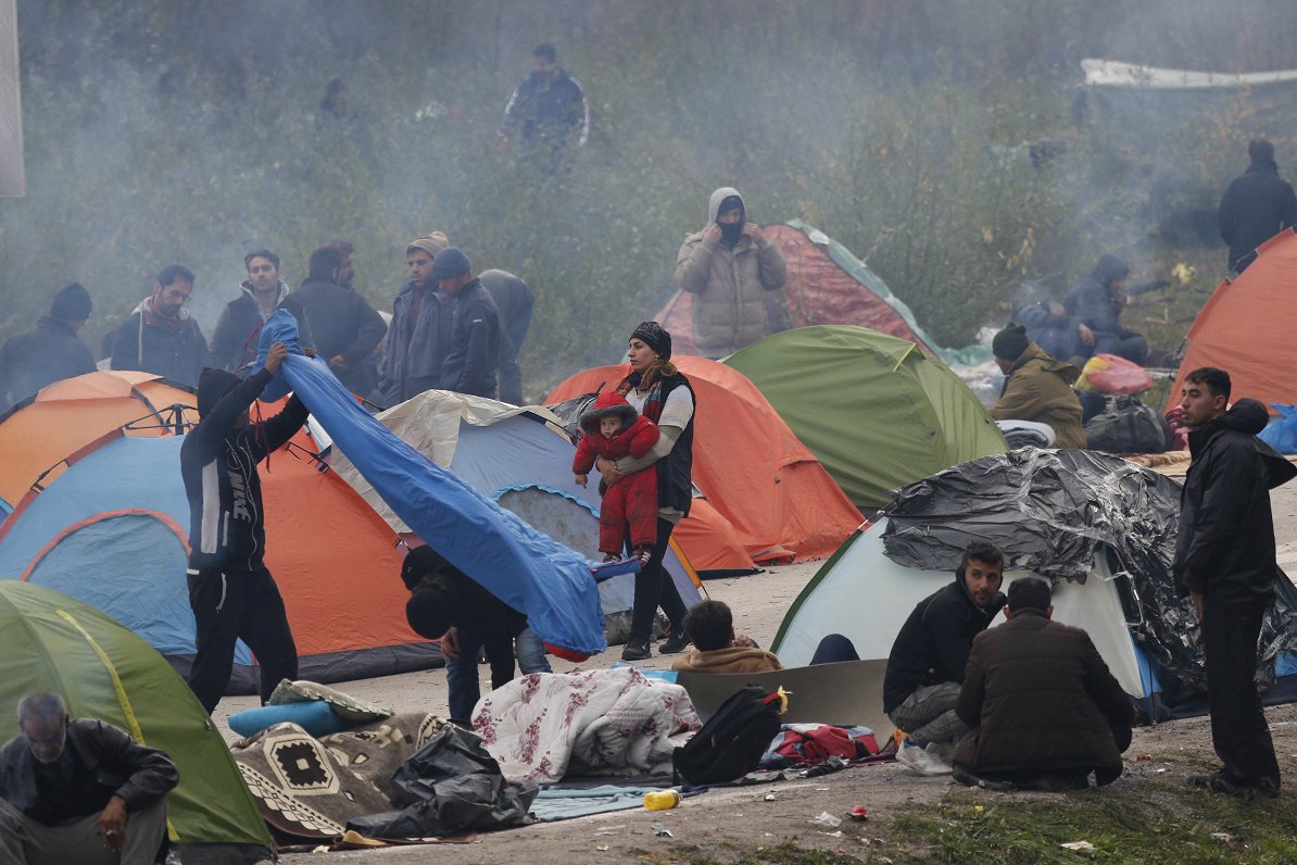 Patvēruma meklētāji Bosnijas un Horvātijas pierobežā