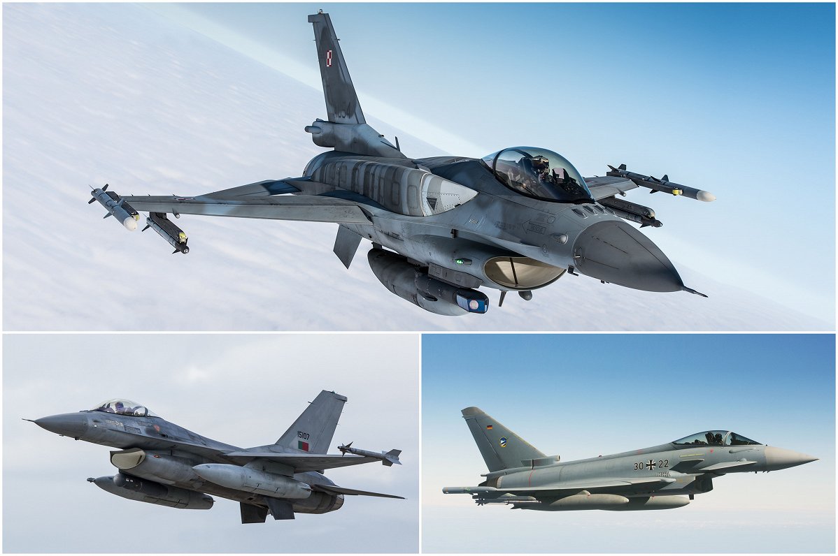 Polish, German and Portuguese planes of Baltic Air Policing mission
