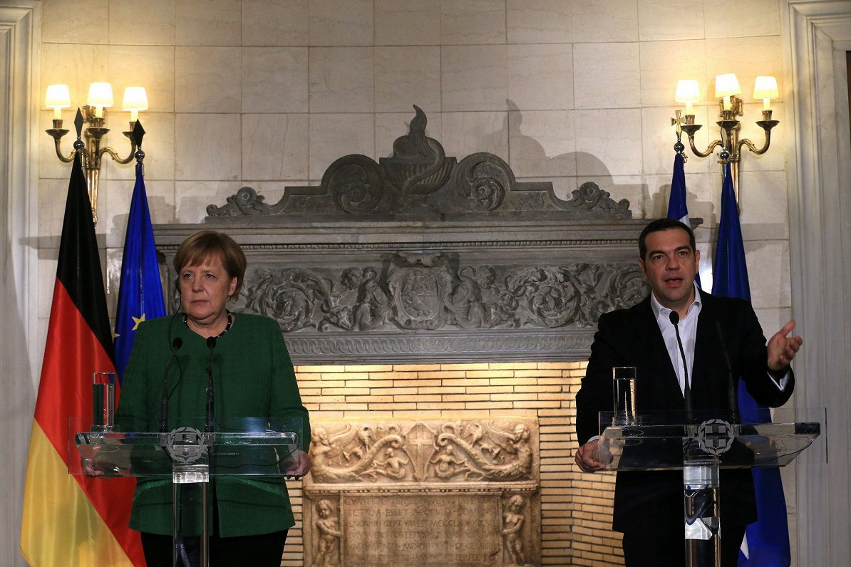 Vācijas un Grieķijas līderi slavē abu valstu sadarbību
