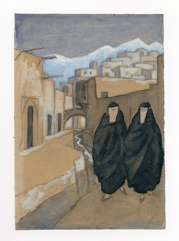 Jāzeps Grosvalds. Sievietes Hamadanas ielā, 1918