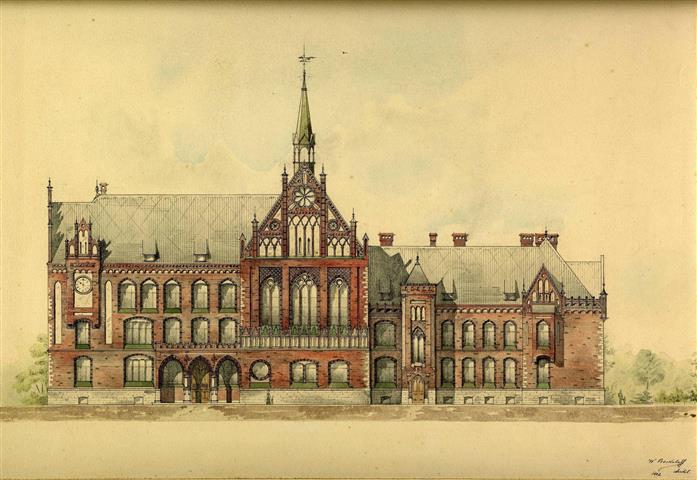 Vilhelms Bokslafs (1858–1945). Rīgas Biržas komercskola (tagad Latvijas Mākslas akadēmija). 1902
