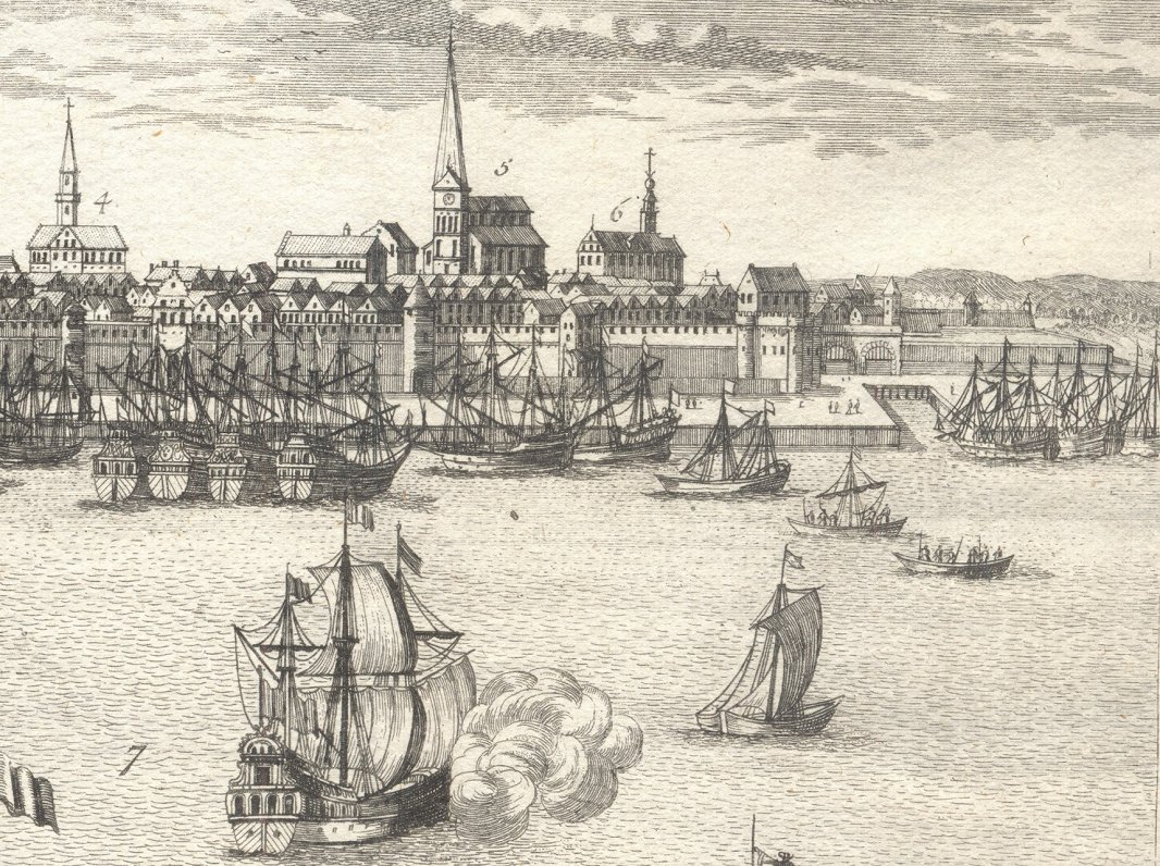 Rīgas panorāma. 17. gadsimta vidus
