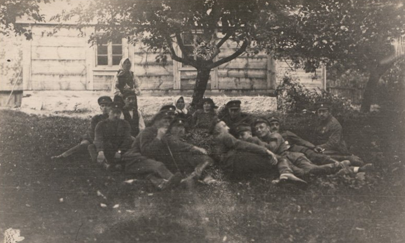 Latvijas Armijas karavīri pie Rudbāržiem 1919. gada vasarā.