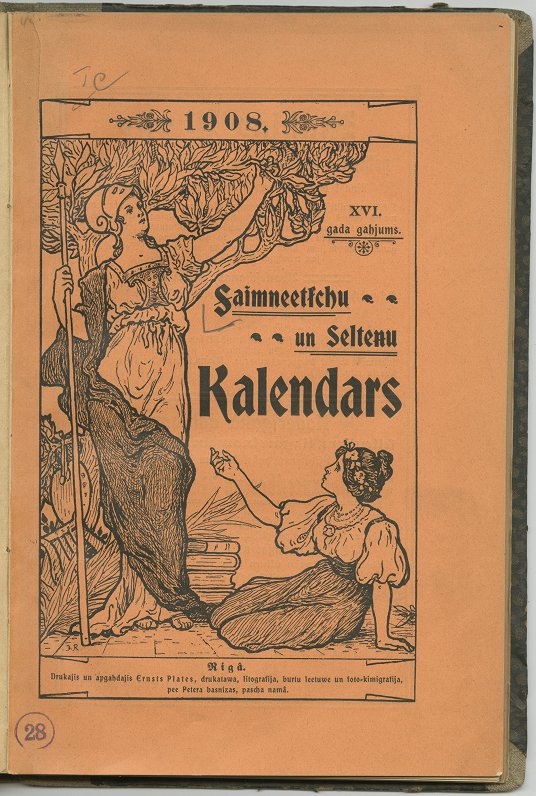Saimnieču un zelteņu kalendārs 1908. gadam