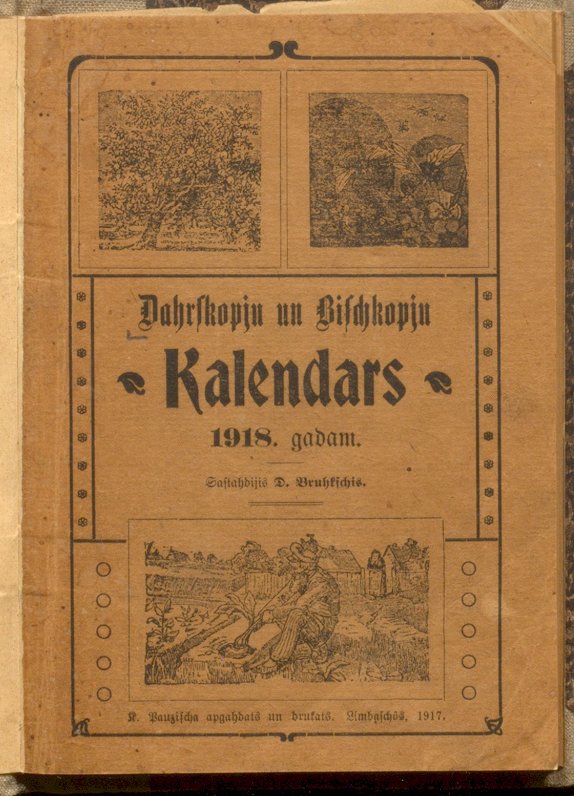 Dārzkopju un biškopju kalendārs 1918. gadam