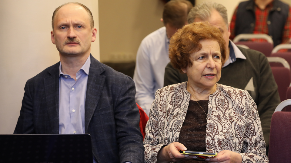 Слева направо: лидеры РСЛ Мирослав Митрофанов и Татьяна Жданок.