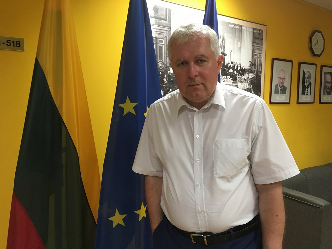Lietuvas Seima Nacionālās drošības un aizsardzības komitejas loceklis un vēsturnieks Arvids Anušausk...