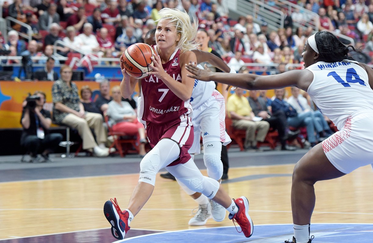 Eiropas čempionāta spēle basketbolā sievietēm, kurā tiekas Latvijas un Lielbritānijas valstsvienības...