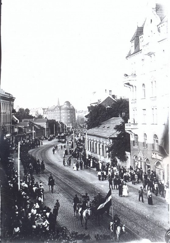 Северолатвийская бригада входит в Ригу, 6 июля 1919 года